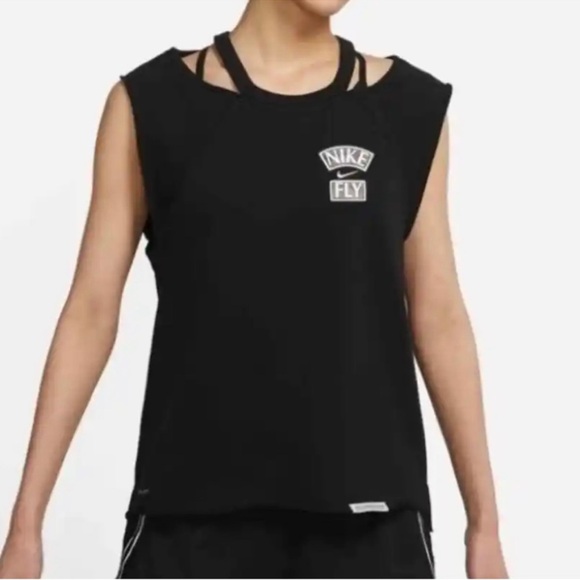 Nike "Queen of Courts" Top Black Dry-Fit Basketball Athletic Workout Tank 🖤 - Picture 2 of 9